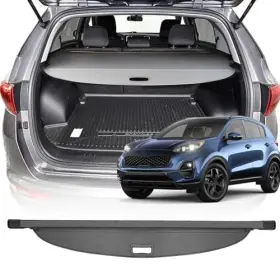 Volcaner Nq5v217 Cargo Cover For Kia Sportage 2017-2022 Accessories Canvas Retractable Trunk