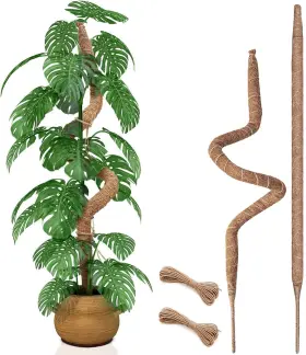 Wekuch 727467204757 2 Pack 28 Inch Moss Pole Bendable For Plants Monstera Tall P