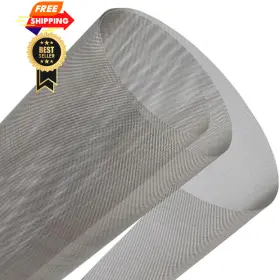 Weyhddtl Apsb000 304 Stainless Steel Wire Mesh Screen 15.7 Inch X47.2 0.45mm Hole 40 Silver