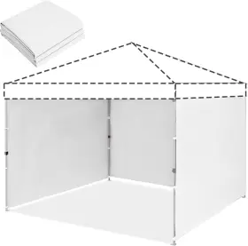Popupcanopy108f-us Wildpath Canopy Tent Sidewall For 10x10 Wall Shade Cover White