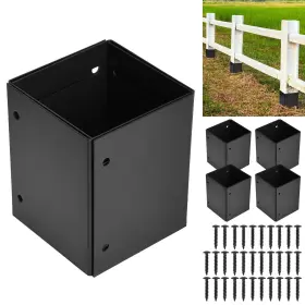 Ax010 Wimart 304 Stainless Steel Post Base Protectors Adjustable Range 3.3-6in Protects