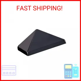 1368b Worldwide Sourcing 4x4 Pst Pt Blk Post Cap