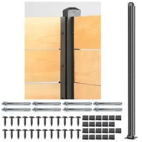 Wowace W-fp-6ft-c1 6ft H/72in Heavy Duty Fence Post - Corner For 6ft-corner Post-1pack