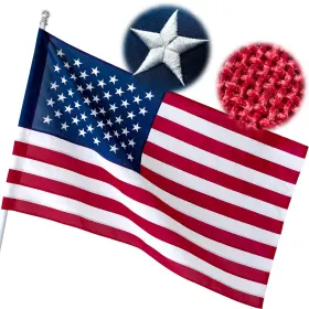 B0fhpzzd9k Xifan American Flag Pole Sleeve 3x5 Ft Deluxe Super Tough Series Heavy Duty Spun Polye