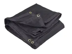 Xpose Safety 812412031462 Heavy Duty Mesh Truck Tarp 10 X 12 Multipurpose Black Protective Cover