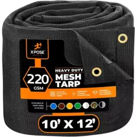 Bmt-1012-x Xpose Safety Heavy Duty Mesh Tarp 10 X 12 Black Cover