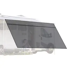 07csa004-6x15net-06 Yescom 6ftx15ft Rv Awning Sun Shade Screen Black Mesh Uv Blocker Camping