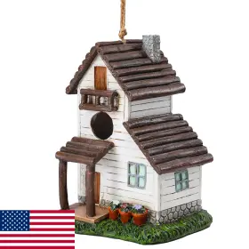 B0drnlk968 Yinns Resin Bird House For Outside Small Birdhouses Nesting Durable