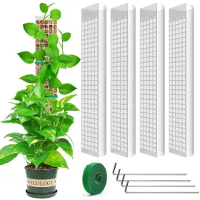 Yskshf 797430773511 Ysks 4 Pcs 24-inch Plastic Moss Poles For Plants Climbing