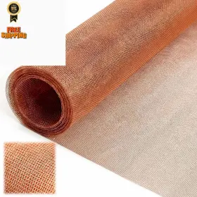 Jax-250722-a Zonon 99.9% Pure Copper Mesh Screen 36 Inch X 12 Ft 12ft Multicolor