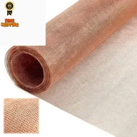 Jax-zonon-2676 Zonon 90% Pure Copper Mesh Screen 36 Inch X 5 Ft 16x16 5ft Multicolor