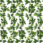 Recutms Artificial Vines Ivy Garland 6 Strands Fake With Silk Green Leaves. Price: $66.42.