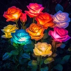 Bomier 6-PACK Solar Flowers Outdoor Waterproof Pack, Multicolor New. Price: $61.90.