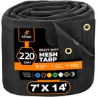 Xpose Safety Heavy Duty Mesh Tarp, 7 14 Multipurpose Black Protective Cover New. Price: $51.99.