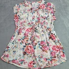 Siren Lily Maternity Top Womens Large Pink Floral Cap Sleeve Drawstring MBT1537 Pre-owned. Price: $17.99.