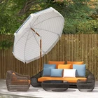 Outsunny Outdoor Patio Umbrella With Tilt, Vent, Fringed Ruffles, Flounce New. Price: $54.59.