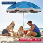 Tangkula 6.5FT Beach Umbrella With Fringe, UPF50+ Outdoor Boho Tas New. Price: $63.48.