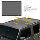 Black Roof Sunshade Anti-uv Protect Mesh Covers For Jeep Jl Jt 2018+ 4DOOR New. Price: $33.99.