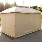 4-PIECE 10 X 13 Ft Polyester Gazebo Sidewall Curtain Set Tan By Sunnydaze New. Price: $55.67.