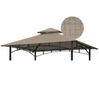 Ontheway 5FT X 8FT Double Tiered Replacement Canopy Grill Bbq Checked Khaki New. Price: $63.96.