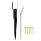 Kdgarden Premium No Dig Ground Anchor Black U-model Screw In Post Stake 27" Long New. Price: $76.49.