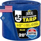 Boen 20FT X Blue Poly Tarp Waterproof Multi-purpose Cover Outdoor Storage New. Price: $68.72.