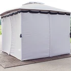 4-PIECE 10 X 13 Ft Polyester Gazebo Sidewall Curtain Set Gray By Sunnydaze New. Price: $55.67.