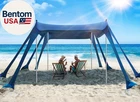 Beach Tent, Canopy Sun Shade With UPF50+ Uv Protection, 10X10FT, Includes New. Price: $144.86.