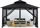 Mastercanopy Outdoor Garden Gazebo For Patios With Stable Steel Frame W/ Netting New. Price: $449.99.
