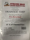 Lot Of (2) - Strong Man #61030 15' X Drainage Tarp New. Price: $95.00.
