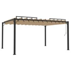 Gazebo With Louvered Roof Outdoor Patio Party Tent Fabric And Aluminum Vidaxl New. Price: $809.99.