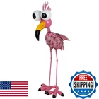 Giole Large Flamingo Garden Statue, Metal Outdoor Staute Waterproof, Pi New. Price: $59.63.