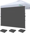 Sidewalls For 10X10 Pop Up Canopy, 210D Polyester Waterproof, Zip Links 3 New. Price: $128.02.