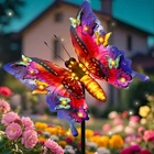 Solar Garden Lights Outdoor Butterfly Decor 41 Waterproof Purple Angmln Large New. Price: $74.99.