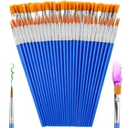 66 Pcs Small Paint Brushes Set - Slurrivate Round & Flat Bulk For Detai... New. Price: $7.52.
