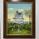 Vtg Oil Painting On Board Susan Northey Winch Folk Art Americana Rare 22 X 18.5 Used. Price: $1111.00.