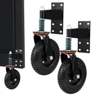 1-4PCS Gate Wheels 8" Heavy Duty Spring-loaded Wooden Metal Tube Caster New. Price: $70.50.