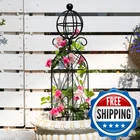 Goooxim Garden Obelisk Trellis For Climbing Plants 27.1" 7.8" -durable Metal New. Price: $69.93.