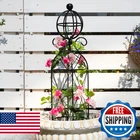 Goooxim Garden Obelisk Trellis For Climbing Plants 27.1" 7.8" -durable Metal New. Price: $74.67.