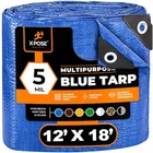 Xpose Safety BT-1218-X Tarp, Ft, 5 Mil, Blue, Polyethylene New. Price: $22.94.