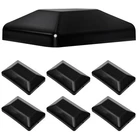 (6-PACK, Black) 4X6 (3 5/8"X 5/8") Fence Post Caps, Wooden Deck New. Price: $27.03.