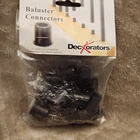 Deckorators Classic Round Black Baluster Connectors 20-PACK W/screws Qwik Ship New. Price: $9.98.