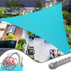 Ootonat 20' Turquoise Triangle Shade Sail New. Price: $143.99.