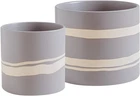 Nihow Modern Ceramic Pot - 5 + 7 Inch Flower For All Indoor Plants New. Price: $45.95.