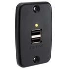 Recpro Rv Black Dual Usb Charger Outlet 5V 2.4 Amp Wire Led New. Price: $17.95.