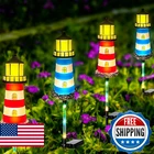 Beidoulu Solar Garden Lights Outdoor Decorations, 4 Packs Lighthouse Waterproof, New. Price: $53.51.