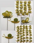 Pottery Barn Butterfly And Snail Beaded Garden Plant Stakes Set Of 58 (bx X) Open. Price: $100.00.