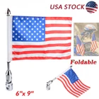 Chrome Usa American Motorcycle Flag Pole Mounting 6X9" For Harley Yamaha Honda New. Price: $20.15.