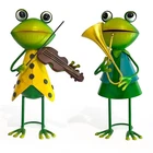 Hongland Frog Metal Yard Art - 3D Outdoor Statue Cute Figurine Ch New. Price: $62.63.
