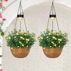 2 Packs Hanging Planters Basket For Outdoor Plants, Solar Powered Self Watering New. Price: $72.11.